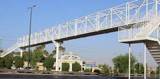 افتتاح پل عابر پیاده جدید در رشت