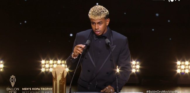 لامین یامال در جایزه توپ طلا رکورد زد