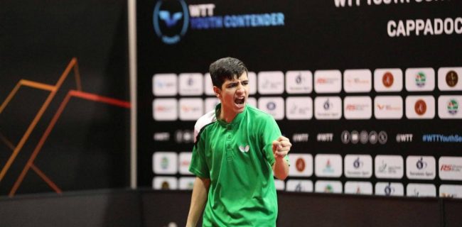تاریخ‌سازی نابغه ۱۵ ساله تنیس روی میز ایران ادامه دارد