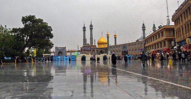 تداوم بارش‌ها در قم تا پایان هفته و افت محسوس دما؛ رسیدن به منفی دو درجه سانتی‌گراد